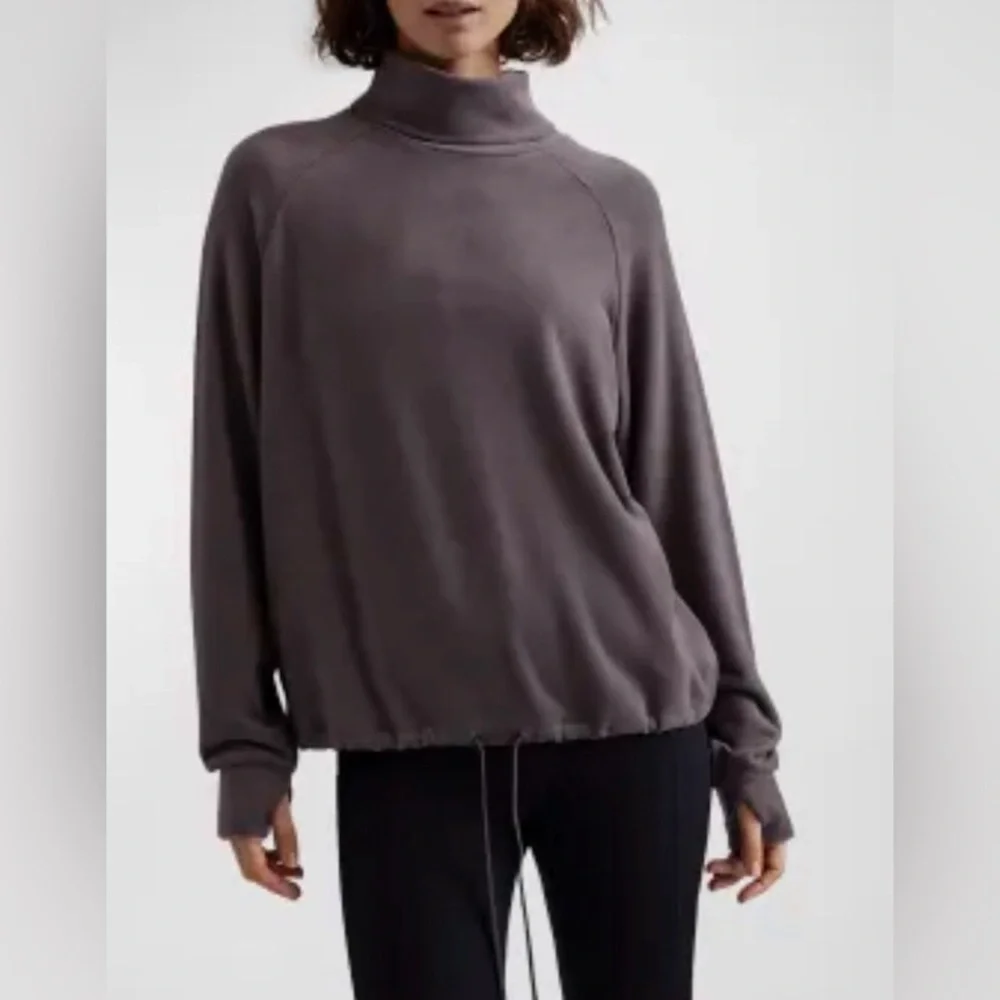 Varley Portland High-Neck Midlayer Deep Charcoal Size XS